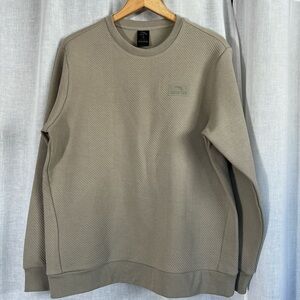 Men's Crewneck Sweater in Beige/Stone
